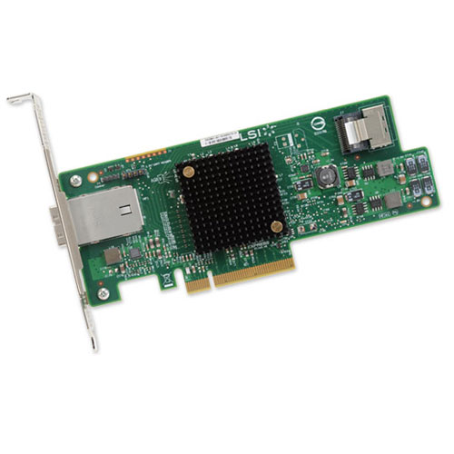 LSI Logic SAS 9207-4I4E Bare Card, PCIe 6Gb/s SAS, External, Internal Ports