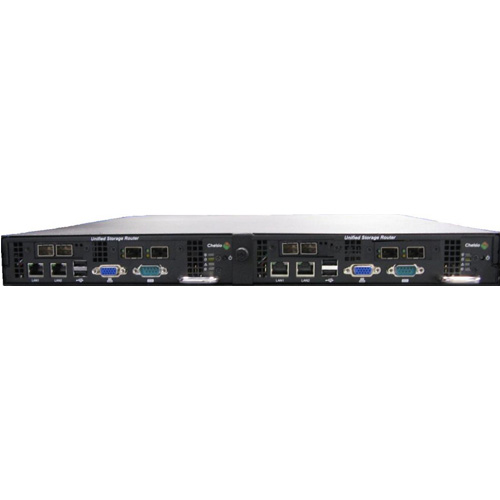 Unified Storage Router 1100 Single Blade with 2 x 6G SAS + 2 x 10GbE -CR + 2 x 1GbE. Front to Back airflow.