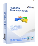 Paragon 3-in-1 Mac Bundle, Single License, includes NTFS for Mac, HFS+ for Windows, Camptune X