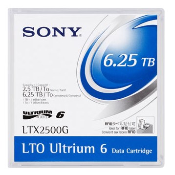 Sony Ultrium LTO6 (2500-6250GB) Tape Cartridge